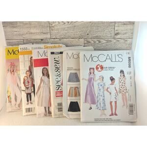 Childs Sewing Patterns 6 In Lot